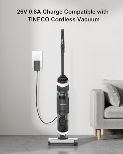 VHBW 26 V High-Performance Replacement Charger for TINECO Cordless Vacuums – Fast AC/DC Power Supply Compatible with IFLOOR 2, 3 Series, A10 Dash, A11 S3 Hero, Master Floor ONE S2, S3, S5 – Lightweight, Durable, and Safety-Enhanced for Optimal Cleaning Efficiency