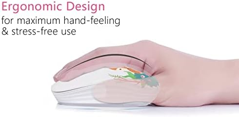 Ultra-Quiet Wireless Mouse with Nano Receiver – Perfect for PC, Laptop & Mac Book | Portable Optical Mice for Effortless Navigation | Ergonomic Design for Comfort & Productivity | Ideal for Mobile Professionals & Students