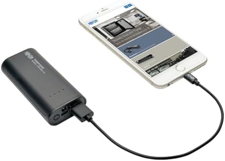 TRIPP LITE 5200 m Ah Portable Power Bank – Dual USB Fast Charger for Smartphones and Tablets, Compact & Lightweight Mobile Device Battery Solution for On-the-Go Charging Needs