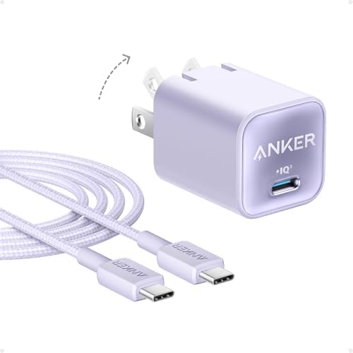 Anker Nano 30 W USB-C Charger Block – Ultra-Compact Fast Charger for i Phone 16/15, Galaxy Devices, & i Pads – Travel-Friendly Design with Power IQ 3.0 for Rapid, Efficient Charging & Enhanced Device Life – Perfect for Mag Safe Accessories and On-the-Go Power Needs