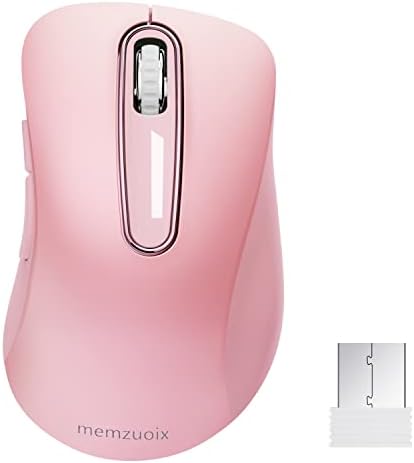 Upgrade Your Workflow with the Memzuoix 2.4 G Wireless Mouse – Ergonomic and Portable 1400 DPI USB Mouse for Laptop, PC & Desktop | 5 Customizable Buttons for Ultimate Control | Ideal for Professionals and Casual Users Alike