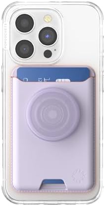 Chic Lavender Pop Sockets Phone Wallet with Expanding Grip & Mag Safe Compatibility – Stylish Card Holder for Effortless Wireless Charging & Enhanced Smartphone Functionality – Perfect Accessory for Active Lifestyle Users