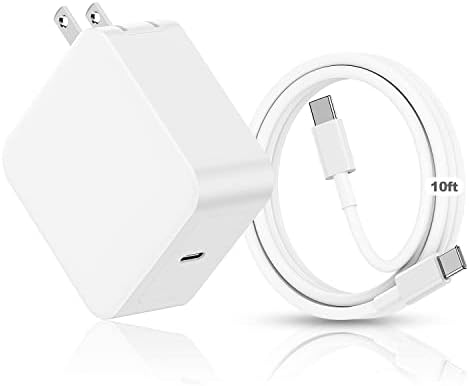 High-Efficiency 100 W USB-C Charger for Mac Book Pro & Air – Fast Charging Adapter with 3 ft Cable, Compatible with Multiple Models Including i Pad Pro and i Phone 15 – Advanced Safety Features & Foldable Design for Ultimate Portability