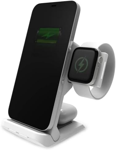 Effortlessly Charge All Your Devices with the STM Charge Tree Swing 3-in-1 Qi-Certified Wireless Charging Station – Fast 15 W Multi-Device Power Hub for i Phone, Samsung, Android, Air Pods & Apple Watch – Sleek Black Design Perfect for Home or Office Use – Streamline Your Charging Routine and Eliminate Clutter while Enjoying Safe, Reliable Power for All Your Essentials.