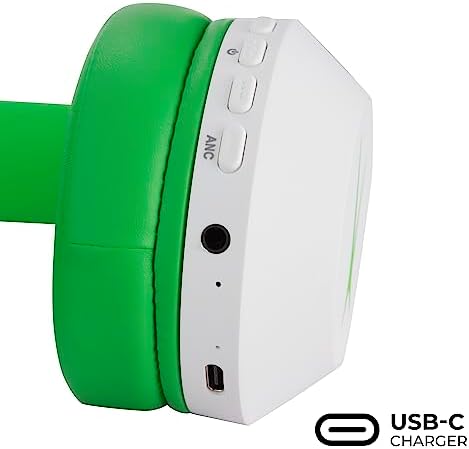 Altec Lansing Kid-Safe Wireless Headphones – Active Noise Cancellation for Children Aged 7+, 85 d B Volume Limiting, 15-Hour Battery Life, Ergonomic Foldable Design for Ultimate Comfort and Safety in Music, Movies, and Gaming
