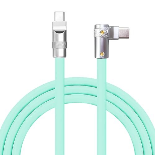 Transform Your Charging Routine with Chubbycable Flex Elbow Pro – 90-Degree USB-C Cable for Lightning-Fast 240 W Power Delivery, Durable Ultra-Thick Silicone Build, Perfect for Convenient Access in Tight Spaces, Ideal for Mobile Phones, Tablets, and Gaming Enthusiasts