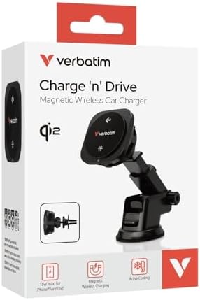 Revolutionize Your Road Trips with the Verbatim Qi2 Magnetic Wireless Car Charger – Effortless Charging, Dynamic RGB Illumination, and Universal Device Compatibility for a Seamless Drive Experience