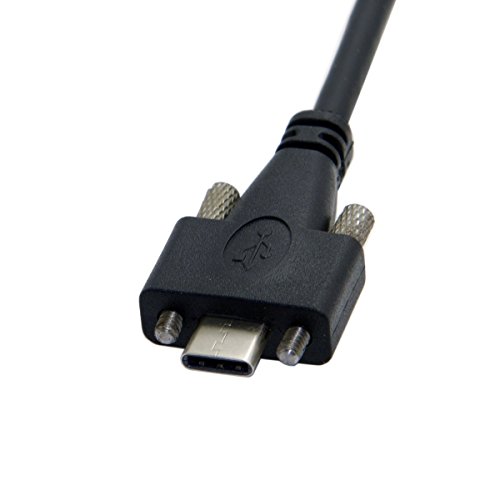 Secure and High-Speed 3 m USB 3.1 Type-C Dual Screw Locking Data Cable – Reliable Panel Mount Connectivity for Modern Devices, Backward Compatible with USB 3.0, Enhanced Durability and Flexibility for Home and Professional Use