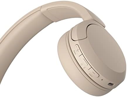 Discover the Ultimate Audio Freedom with Limited Edition Sony WH-CH520 Wireless Bluetooth Headphones in Chic Cappuccino/Beige – Enjoy 50-Hour Battery Life, Quick Charge Feature, and Luxurious Comfort for Uninterrupted Listening on the Move!