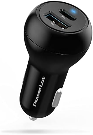 High-Speed Dual-Port USB C Car Charger Adapter – 38 W Fast Charging for i Phone 14/13/12 & Galaxy S20/S10, PD 20 W & QC 18 W Compatibility, Smart Protection Features for Safe Charging on the Go – Perfect Multi-Device Solution for Road Trips and Daily Commutes
