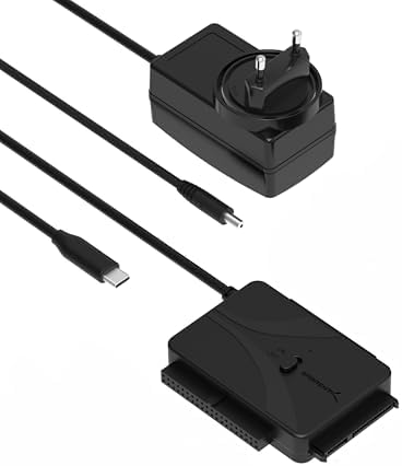 SABRENT USB 3.0 to SATA External Hard Drive Docking Station with Cooling Fan – Hot Swappable Adapter for 2.5/3.5-Inch HDD/SSD, Supports UASP and 22 TB Storage Capacity – Effortless Data Management and Enhanced Performance