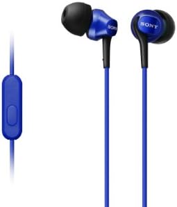 Sony MDREX100 APL Blue In-Ear Headphones – Premium Sound Quality with Ergonomic Design and Tangle-Free Convenience for Music Lovers on the Move