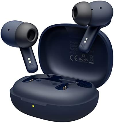 AIHOOR Bluetooth 5.3 Wireless Earbuds – Ultimate 30-Hour Battery Life with Extra Bass, Touch Control, and Built-in Mic for Sports and Music Lovers – High Gloss White Design for Stylish Audio Freedom