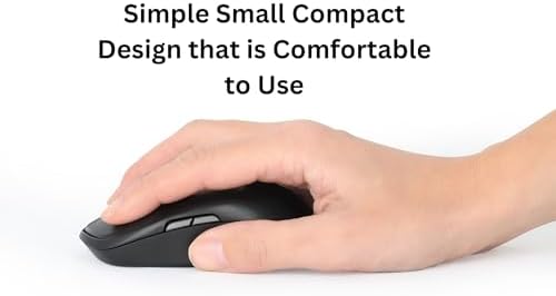 Enhance Your Productivity with the MANHATTAN Wireless Compact Travel Mouse – Versatile 2.4 GHz RF Connection, Adjustable 800/1200/1600 DPI, Six Customizable Buttons, USB-A & USB-C Dual Receiver for Ultimate Compatibility – Perfect for Laptops, PCs & On-the-Go Professionals – Backed by a 3-Year Warranty for Peace of Mind
