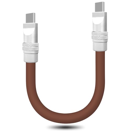 Ultra-Compact 240 W USB C Charging Cable – Sleek 4-Inch Power Bank Connector for i Phone 15/16 & Samsung Galaxy – Durable Tangle-Free Design for Effortless Portability – Essential Travel Accessory for Fast On-the-Go Charging Needs