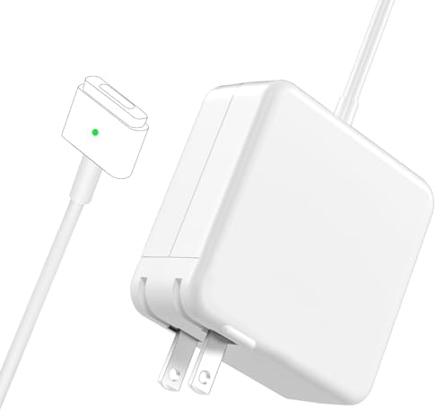 High-Performance 45 W Magnetic T-Tip Charger for Mac Book Air (11″ & 13″) – Enhanced Compatibility for Mid 2012 to 2017 Models with LED Charging Indicator and Safety Features – Efficient Power Supply for Your Laptop Needs