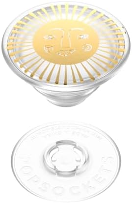 Mag Safe-Compatible Glitter Pop Socket Phone Grip & Stand – Stylish Clear Kickstand for Secure Wireless Charging and Effortless Media Viewing, Essential Cute Accessory for Enhanced Mobile Experience