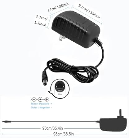 24 V 1 A AC to DC Power Adapter – Universal 100-240 V Input, High-Performance 24 W Power Supply for LED Strip Lights, CCTV Cameras, and DC Pumps – Reliable 5.5 mm x 2.5 mm Connector for Optimal Device Compatibility and Efficiency