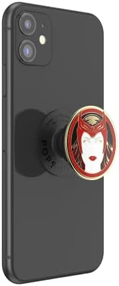 Marvel Captain America Mag Safe Pop Socket Grip – Secure Enamel Phone Holder with Kickstand, Wireless Charging Ready, Lightweight Design for Ultimate Usability and Marvel Fandom Style