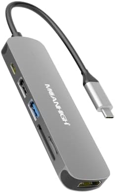 Unlock Seamless Connectivity with the 6-in-1 USB C Hub: High-Speed Type C to HDMI Splitter, 4 K Video Output, 100 W PD Charging Dock for Mac Book Air, Mac Book Pro, XPS, and More – The Ultimate Multiport Solution for Enhanced Productivity and Versatile Data Transfer