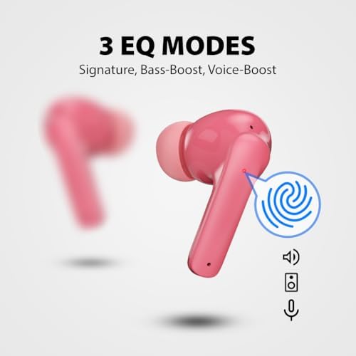 Clan K2 Bluetooth Earbuds for Kids – Safe Volume Limiting, Customizable Fit, and Low Latency for Gaming & Music – Stylish Wireless Earbuds in Blue for Ages 8-10, Enhanced Sound with 3 EQ Modes