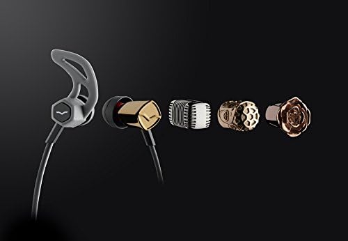 V-MODA Forza Hybrid Sport Earbuds – Premium In-Ear Headphones for Samsung & Android with 3-Button Remote, Noise Isolation & Sweat Resistance – Stylish Orange Accents for Active Lifestyles