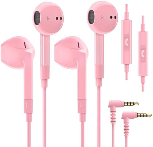 LUDOS FEROX Wired Earbuds: Premium Audio Experience with Superior Noise Isolation, Crystal-Clear Sound for i Phone & Samsung, Ideal for Students – Durable Design with 5-Year Warranty, Comfortable In-Ear Fit, Built-in Microphone for Seamless Hands-Free Calling – Perfect for Daily Use and Enhanced Compatibility Across Devices