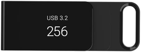 256 GB Elite Type-C USB 3.2 Flash Drive – Ultra-Fast Data Transfer up to 120 MB/s, 10 x Faster Write Speeds than USB 2.0, Durable & Portable Design for Everyday Use, Enhanced Compatibility with Modern Devices