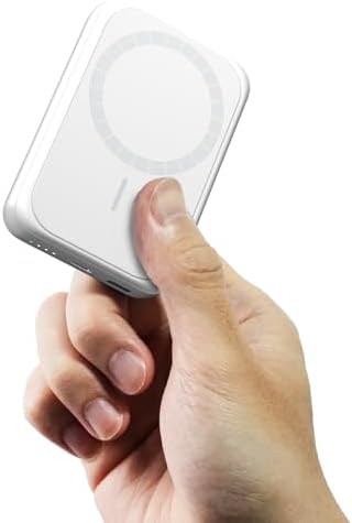 Sleek Pink Magnetic Power Bank for i Phone – 10000 m Ah with 15 W Wireless Charging & 20 W USB-C Fast Charge – Ultimate Portability for i Phone 16/15/14/13/12 Series – Effortless One-Handed Operation for Travel Enthusiasts and Daily Adventurers – Strong 10 N Magnetic Force for Secure Attachment – Perfect for On-the-Go Charging