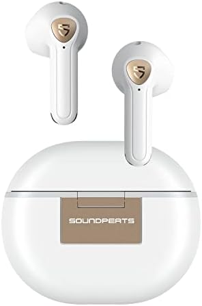 Elevate Your Audio Experience with Sound PEATS Air3 Deluxe HS True Wireless Earbuds – Advanced Bluetooth 5.3, 14.2 mm Driver for High-Resolution Sound, 4 Mic Noise Cancelling Technology, IPX4 Waterproof Rating, Smart In-Ear Detection, 20 Hours Playtime – Ultimate Comfort and Clarity for Music Enthusiasts