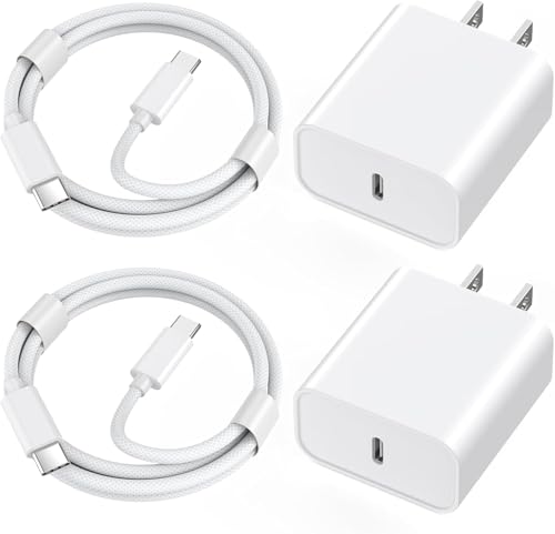 Ultimate Dual-Pack Fast Charger for i Phone 16/15 & i Pad – 6 FT Durable USB-C Woven Cables with Tangle-Free Design for i Pad Pro, Air, Mini & More – Unmatched Charging Speed & Enhanced Compatibility for Home or Travel Use