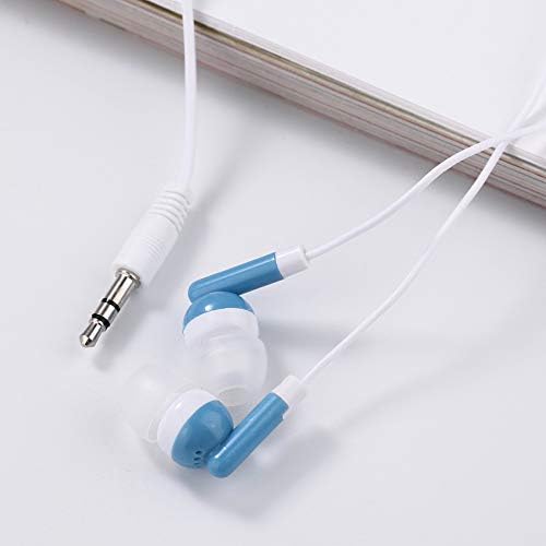 Colorful Kids Bulk Earbud Headphones – 50 Pack Individually Bagged Disposable Earphones for Schools, Libraries & Group Activities – Lightweight, Durable & Compatible with Most Devices for Ultimate Listening Experience
