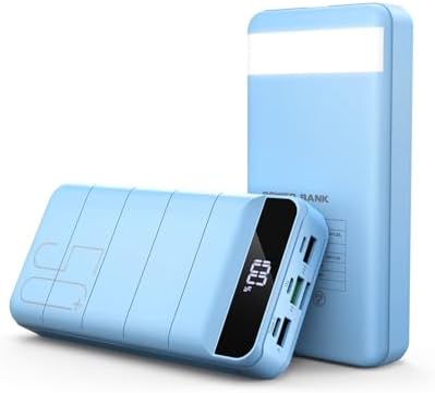 High-Capacity 50000 m Ah Portable Power Bank with Fast Charging 22.5 W – Multi-Device USB-C Battery Pack for i Phone, Samsung Galaxy & More – Ultimate Reliability for On-the-Go Charging