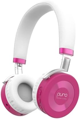 Safe & Stylish Bluetooth Headphones for Kids – Puro Sound Labs Junior Jam Plus with Volume Limiting Technology, 22-Hour Battery Life, and Comfortable On-Ear Fit, Perfect for Tablets and Smartphones in Trendy Blue Finish