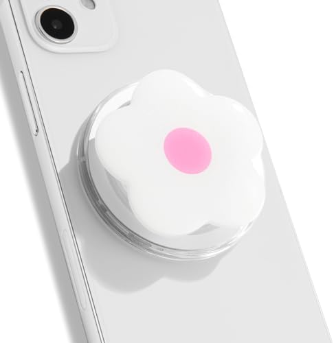 Vibrant Violet Daisy Mag Safe-Compatible Collapsible Phone Grip Stand – Stylish and Portable Mobile Accessory for Effortless Control and Enhanced Stability