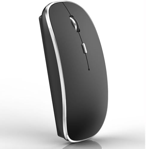 Premium Wireless Mouse for Mac and Windows – Ergonomic, Rechargeable, and Silent Click Design for Enhanced Productivity on Mac Book, Chromebook, and PC – Ideal for Travel and Home Office Setup – Durable and High-Precision Tracking