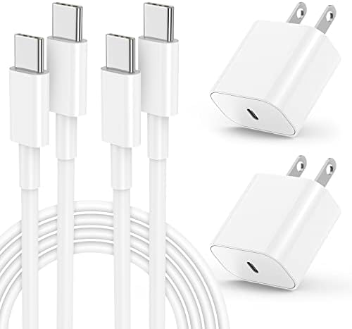 High-Efficiency 20 W USB-C Fast Charger for i Phone 16 & i Pad Pro – Versatile 6 ft & 10 ft Type C Charging Cables with Robust Wall Adapter for Quick Power Boosts – Perfect for i Phone 16 Pro Max, 15 Plus, and All i Pad Models – Maximize Your Charging Flexibility and Efficiency