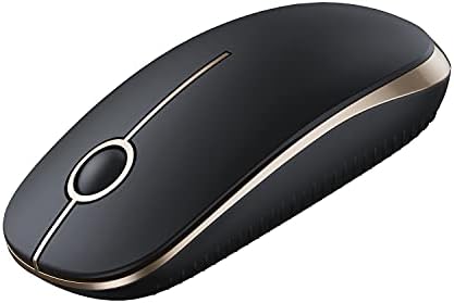 Sleek Vssoplor Wireless Mouse – Ultra-Slim Silent Optical Companion for Laptops & PCs | 2.4 GHz Nano Receiver, Perfect for Quiet Workspaces & Travel | Enhanced Compatibility for Windows, Mac & Linux
