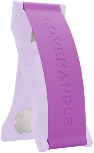 Premium LOVEHANDLE PRO Silicone Phone Grip – Versatile Magnetic Mount & Kickstand for Smartphones/Tablets – Bubblegum Pink Glow – Effortless One-Handed Control & Enhanced Device Compatibility – Waterproof & Easy-to-Clean Design for Stylish Protection and Functionality – Ideal for Selfies, Texting, and Streaming – Innovative 360° Kickstand for Vertical/Horizontal Use – Durable Silicone Strap with Strong Internal Magnets – Perfect for Everyday Use – Family-Owned Quality from Texas