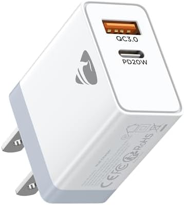 Aioneus 40 W USB C Fast Charging Block – 4-Port Dual PD & QC Wall Charger for i Phone 11-16, i Pad & Samsung Devices – Compact, High-Performance Power Adapter with Enhanced Safety Features for Home & Travel