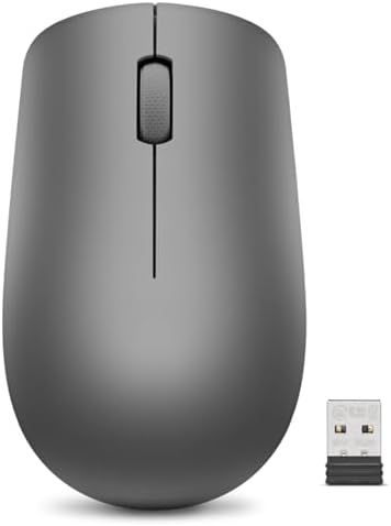 Lenovo 530 Wireless Mouse – Ergonomic Abyss Blue Design with 2.4 GHz Nano USB Receiver, 1200 DPI Optical Sensor for Precision Tracking, Lightweight & Portable for Effortless Navigation, Ideal for Left & Right-Handed Users, Perfect Companion for Work or Travel