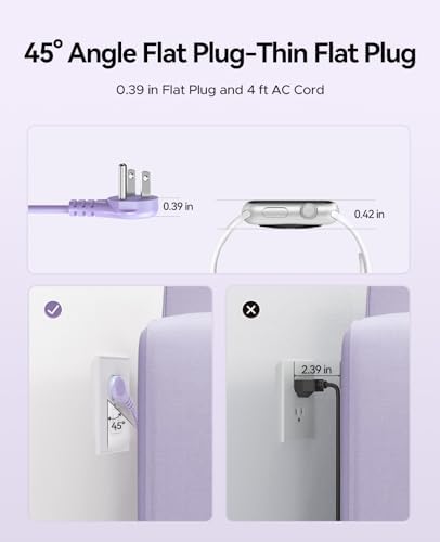 Compact Travel Power Strip by ORICO – 4 AC Outlets & 3 USB Ports (1 USB-C) with 4 FT Flexible Cord – Cruise Approved Portable Charging Station for Hotels and Adventure Trips – Ultimate Solution for Modern Travelers