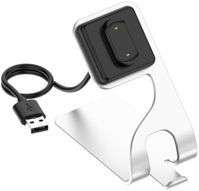 Amazfit Smartwatch Fast Charging Dock – Compact USB Charger for GTR 3, GTS 3, T-Rex 2 & Cheetah Models (Sleek Gray) – Reliable Power Solution for On-the-Go Lifestyle and Seamless Smartwatch Experience