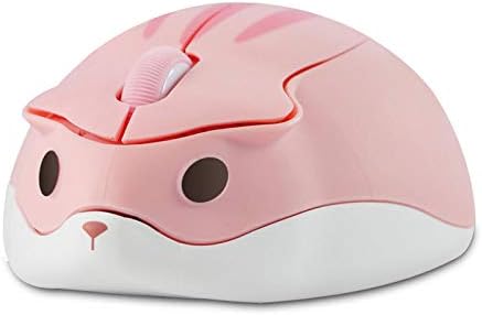 Adorable CHUYI Hamster Wireless Silent Mouse – 1200 DPI Lightweight Cordless Computer Mouse for Kids, Perfect Gift for Home, School & Travel – Fun & Functional Design in Light Blue