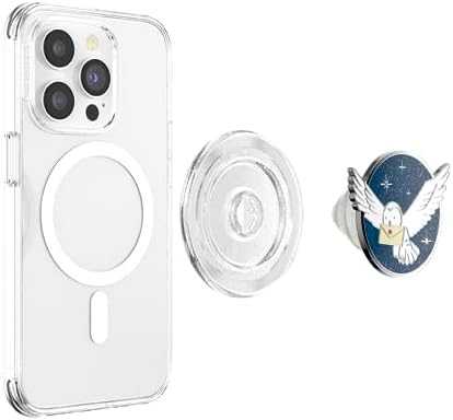 Customizable Enamel Hedwig Mag Safe Pop Socket Grip – Ultimate Magnetic Phone Stand for i Phone – Hands-Free Viewing & Effortless Wireless Charging – Secure Texting, Selfies, and Streaming Companion