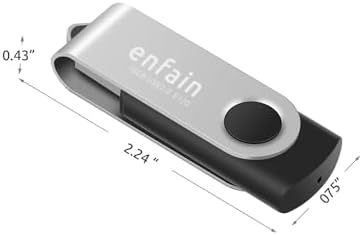 Enfain 10-Pack Red USB Flash Drives 16 GB – High-Speed USB 2.0 Memory Sticks with LED Indicator & 12 Labels for Easy Organization – Reliable & Portable Data Storage Solution for Professionals and Students