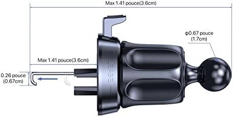 Revolutionize Your Driving Experience with the Miracase 3-in-1 Universal Car Phone Holder – Seamlessly Compatible with i Phone 16/15/14/13/12/11 Pro Max & Galaxy Devices – 360-Degree Rotation, Quick-Release & Sturdy Anti-Slip Design for Enhanced Safety and Convenience on Dashboard, Air Vent, or Windshield