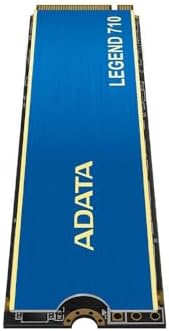 ADATA Legend 710 256 GB NVMe M.2 2280 SSD – Supercharge Your Workflow with 2100 MB/s Read & 1000 MB/s Write Speeds for Gamers and Professionals – Unmatched Durability & Broad Compatibility for Effortless High-Performance Computing