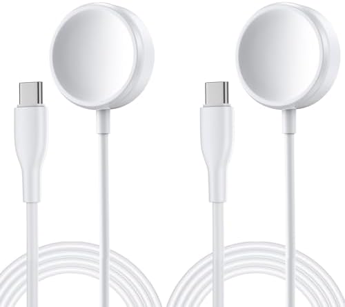 Magnetic USB C Fast Charging Cable for Apple Watch – Ultra-Compatible Charger for Series 10 to 1, SE, Ultra Models – Effortless Magnetic Alignment and Durable Design for Quick Power Boosts on-the-Go