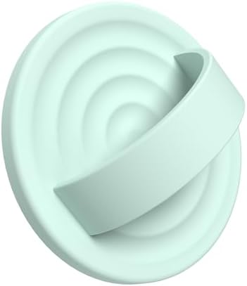 Upgraded Magnetic Phone Grip for i Phone: Premium Silicone Loop Holder with Mag Safe Compatibility – Ergonomic 360-Degree Stand, Non-Slip Design in Sleek Black for Enhanced Comfort and Secure Handling on i Phone 16/15/14/13/12 Pro Max/Plus